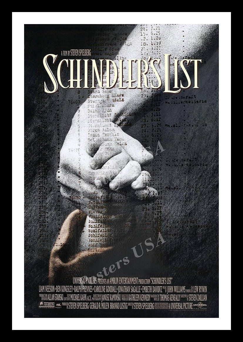 Schindler's List Movie Poster – Famous Movie Posters