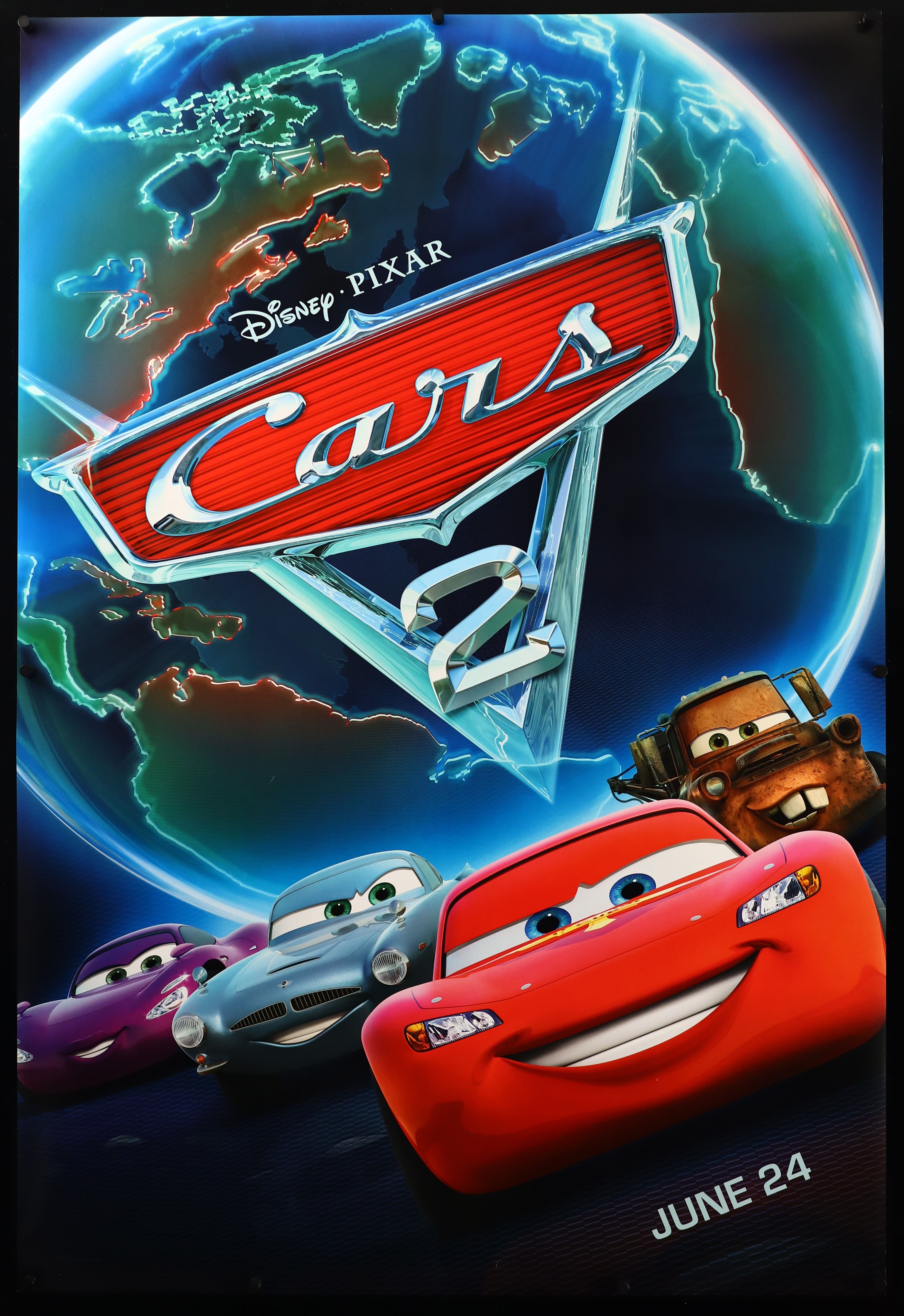 Cars 2 Style B Original Movie Poster - Famous Movie Posters