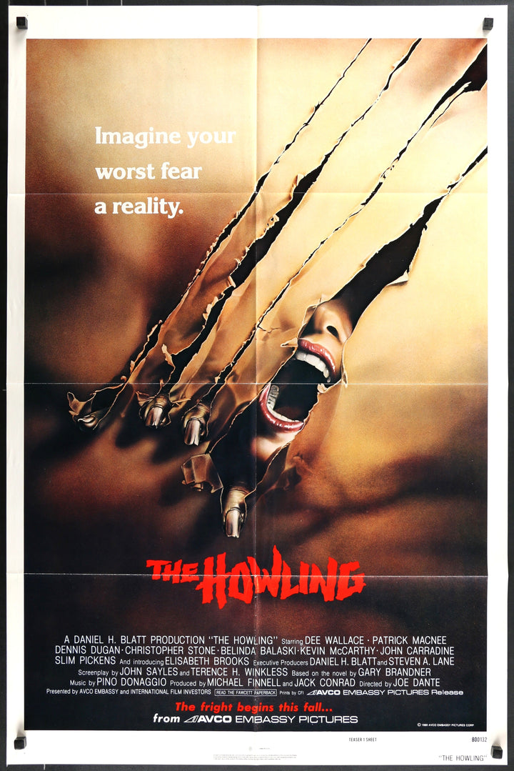 The Howling Original Movie Poster