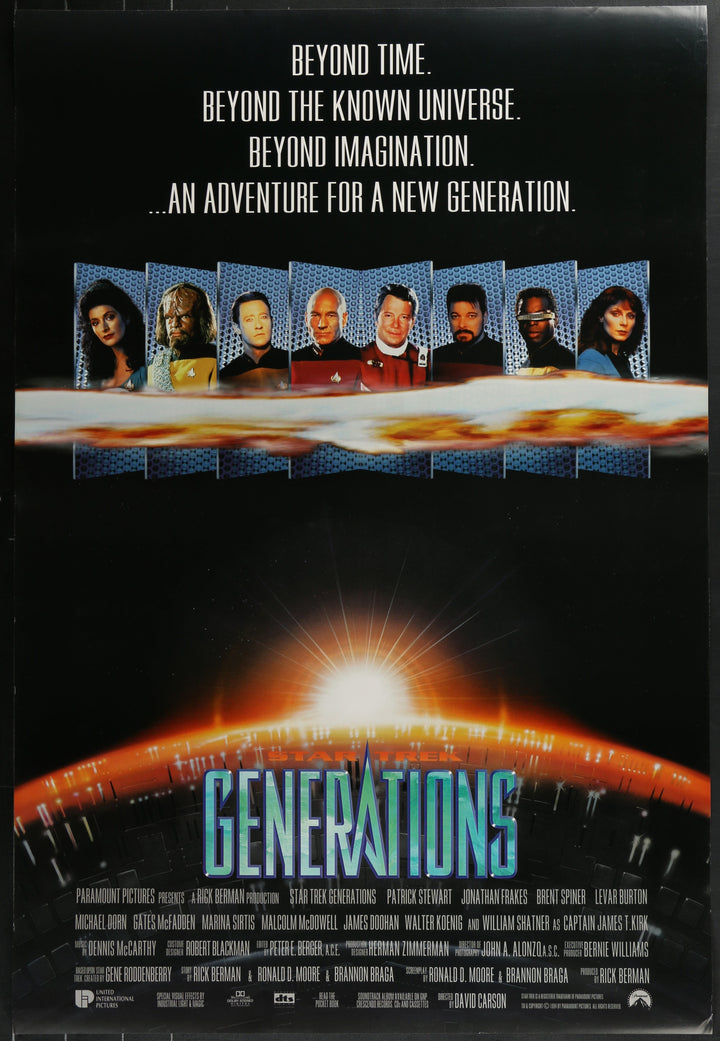 Star Trek Generations Original Movie Poster