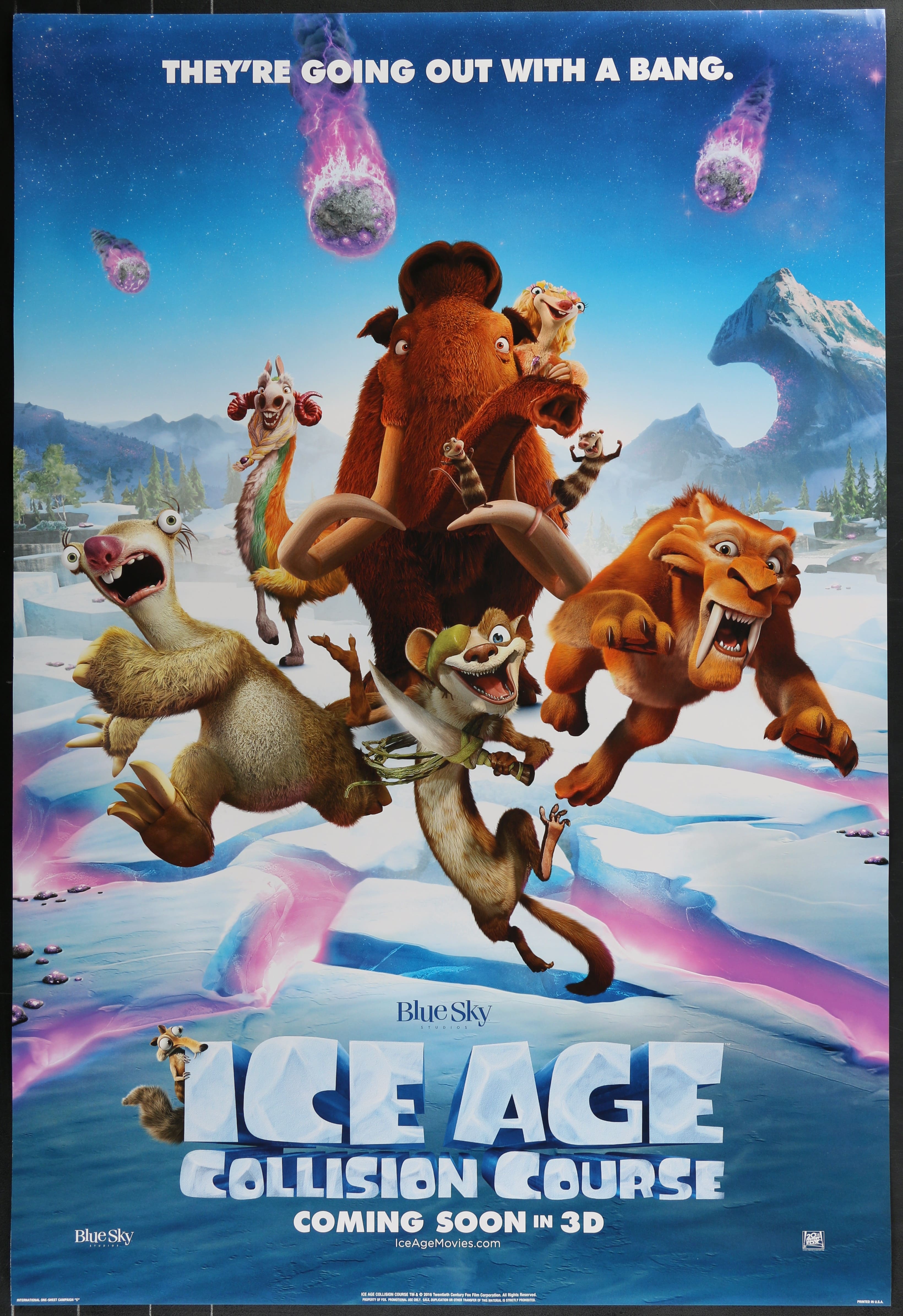 Ice Age: Collision Course Original Movie Poster - Famous Movie Posters