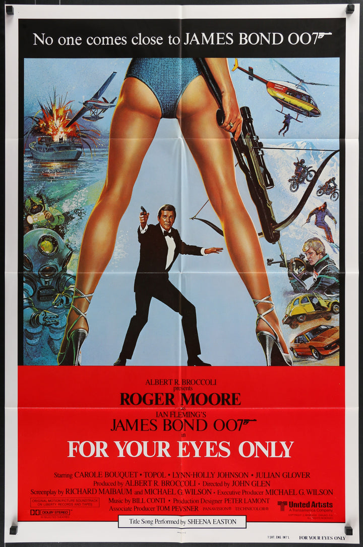 James Bond for Your Eyes Only Original Movie Poster