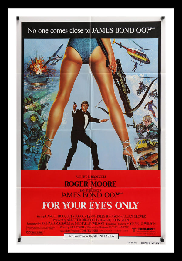 James Bond for Your Eyes Only Original Movie Poster