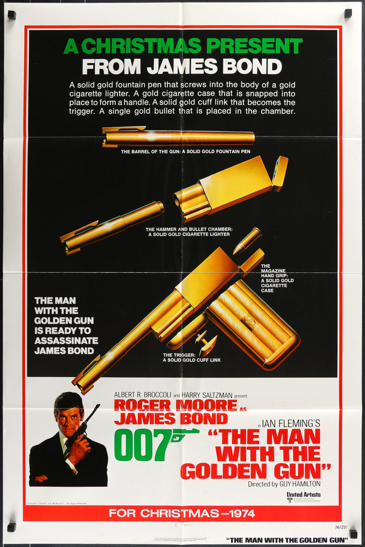 James Bond The Man with the Golden Gun (Teaser) Original Movie Poster