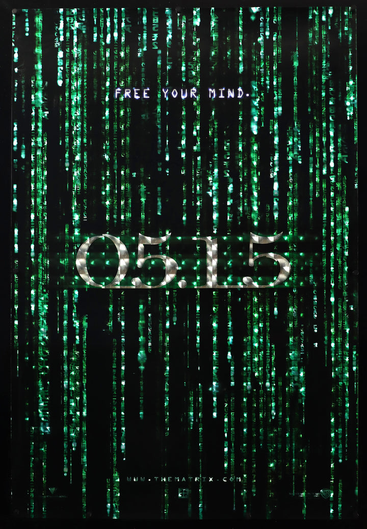 Matrix Movie Text The Matrix Reloaded Original Movie Poster - Famous Movie Posters