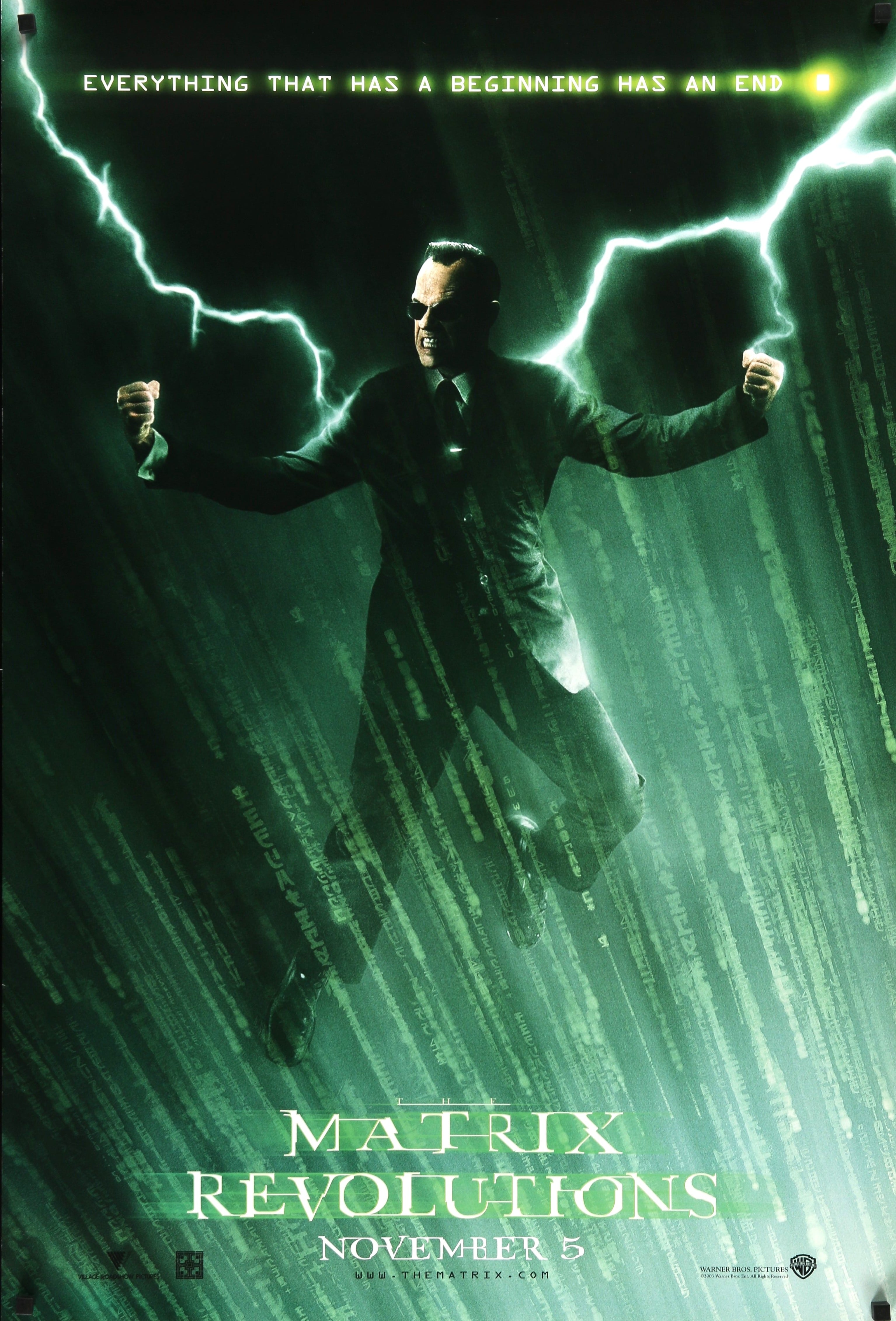 Revolutions The Matrix Revolutions Original Movie Poster - Famous Movie Posters