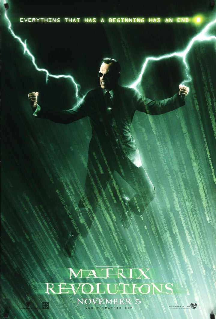 Matrix Code Reference Movie The Matrix Revolutions Original Movie Poster - Famous Movie Posters