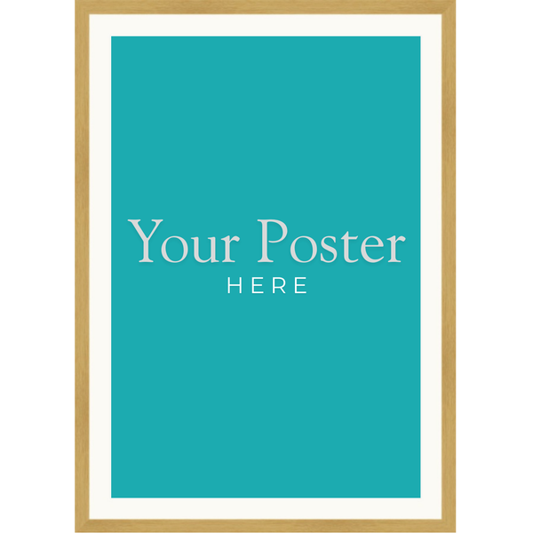 One Sheet Movie Poster Frame - Natural Oak