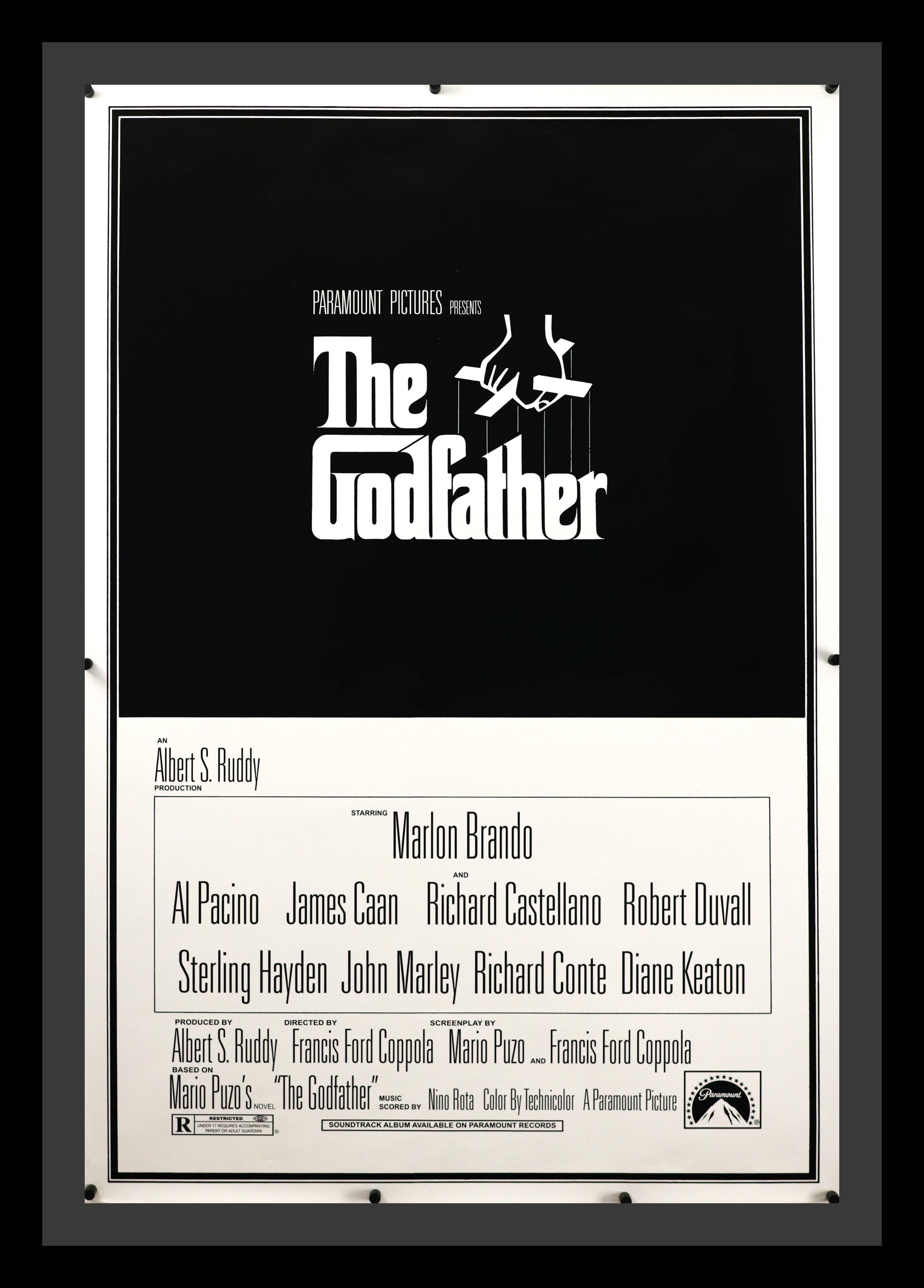 The Godfather Original Movie Poster - Famous Movie Poster – Famous