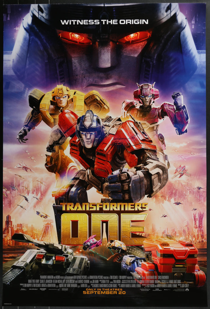 Transformers One Original Movie Poster