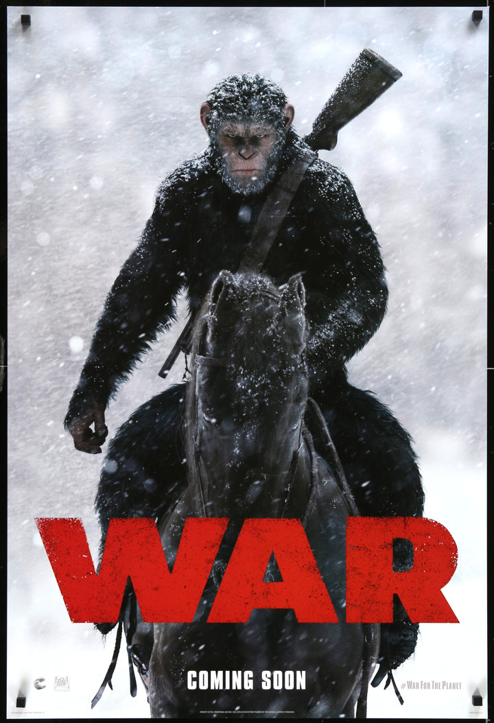 War for the Planet of Apes Original Movie Poster