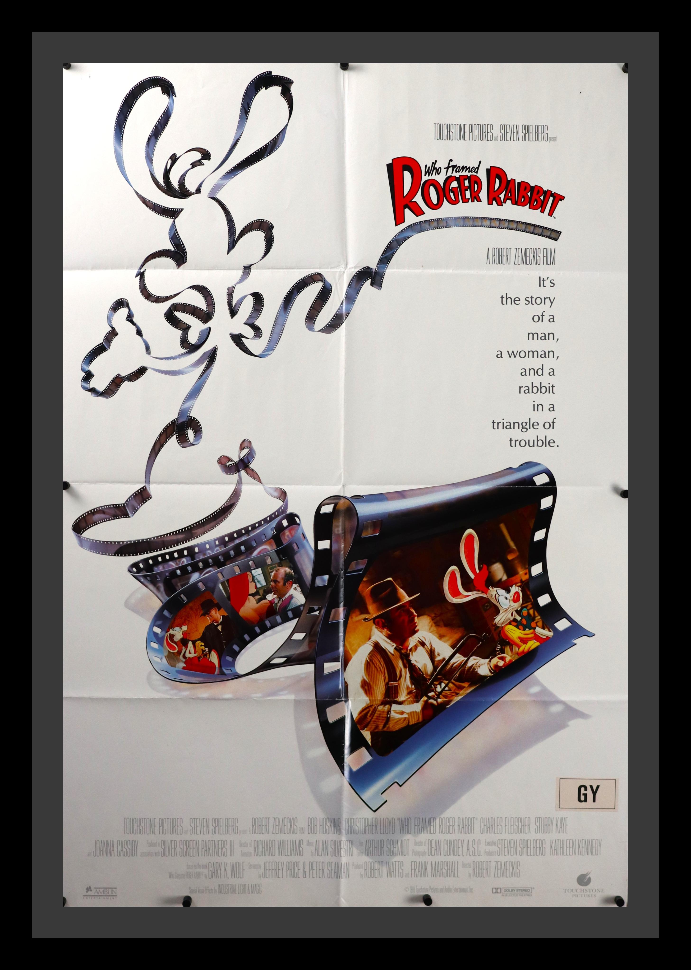 Who Framed Roger Rabbit Original Movie Poster - Famous Movie Poster ...