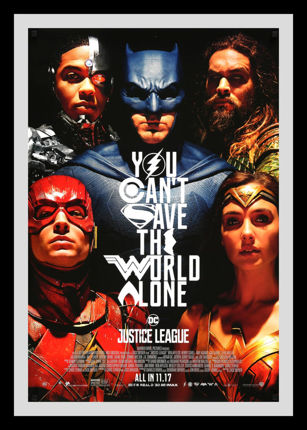 Justice League: You Can't Save the World Alone Original Movie Poster