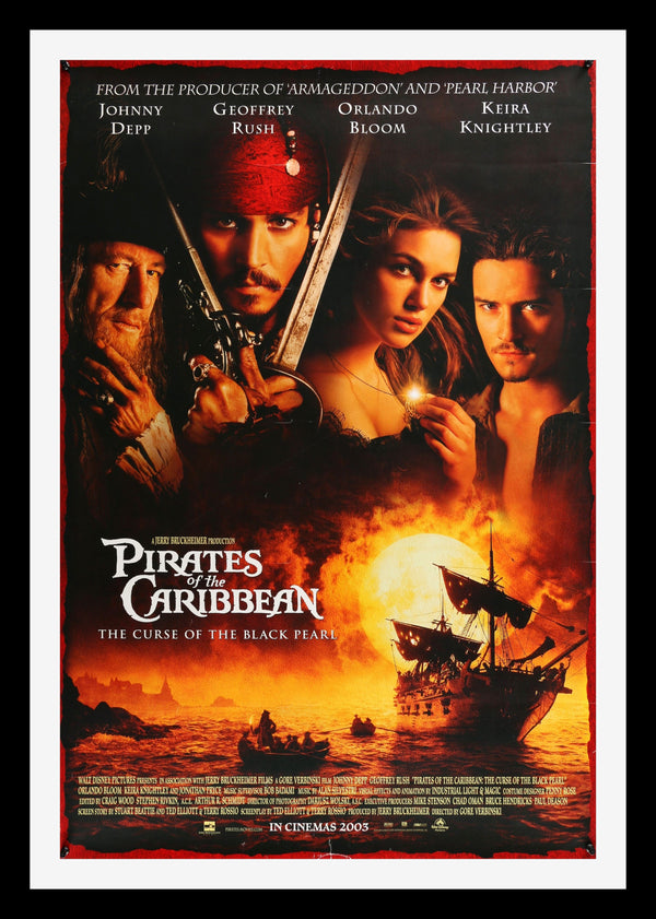 Pirates of The Caribbean The Curse of the Black Pearl Original Movie Poster